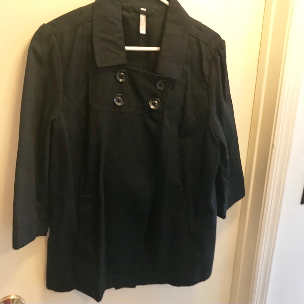 Like New Black 3/4 Sleeve Old Navy Babydoll Jacket